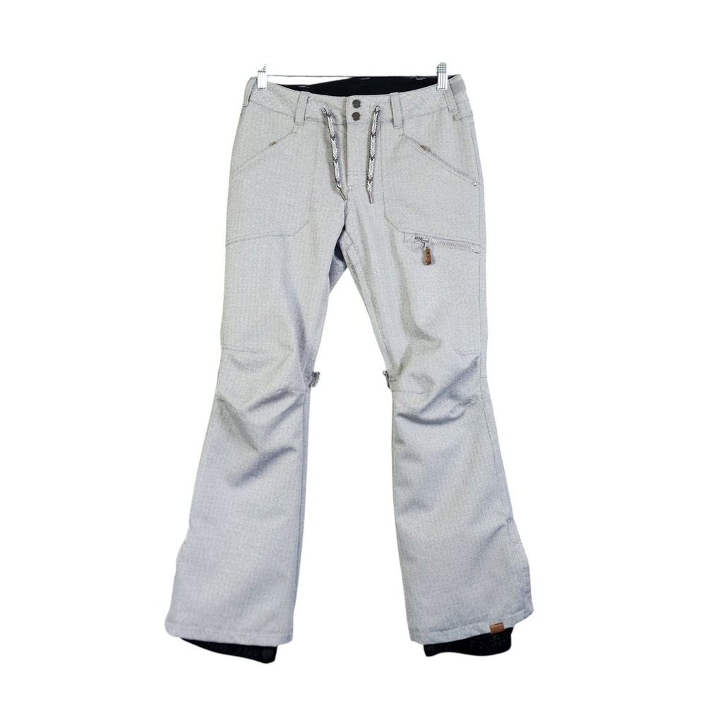 Roxy Womens Nadia Insulated Snowboard Pant Size Small Heather‎ Gray Dry Flight
